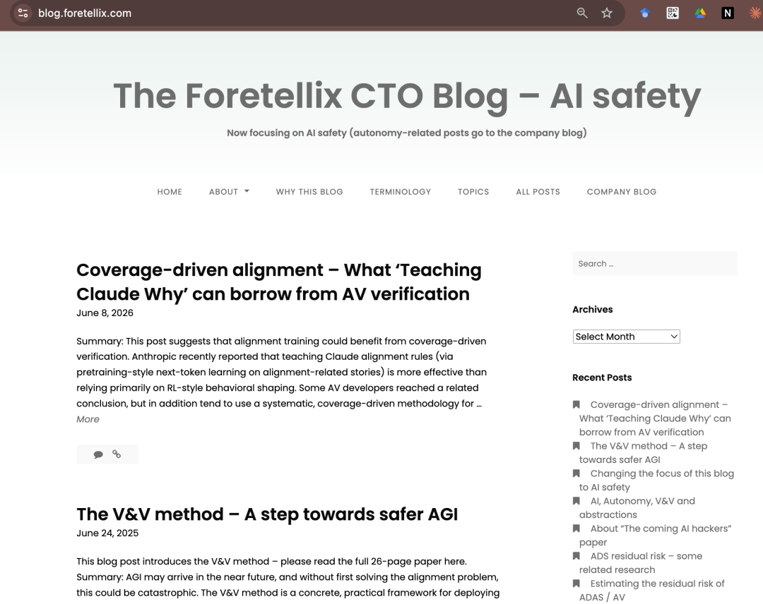 The Foretellix CTO Blog